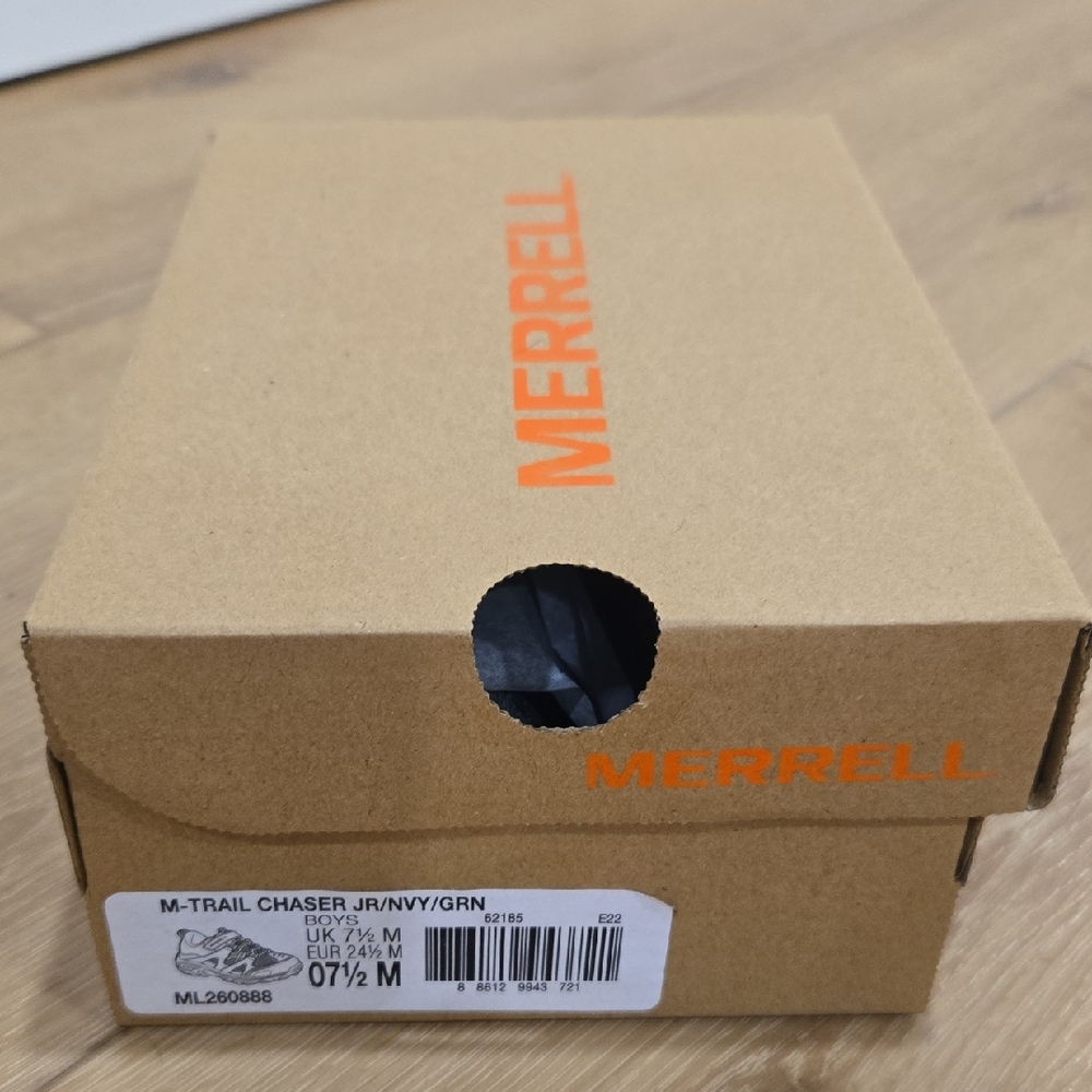 Merrell Trail Chaser Junior Shoes - Navy and Green